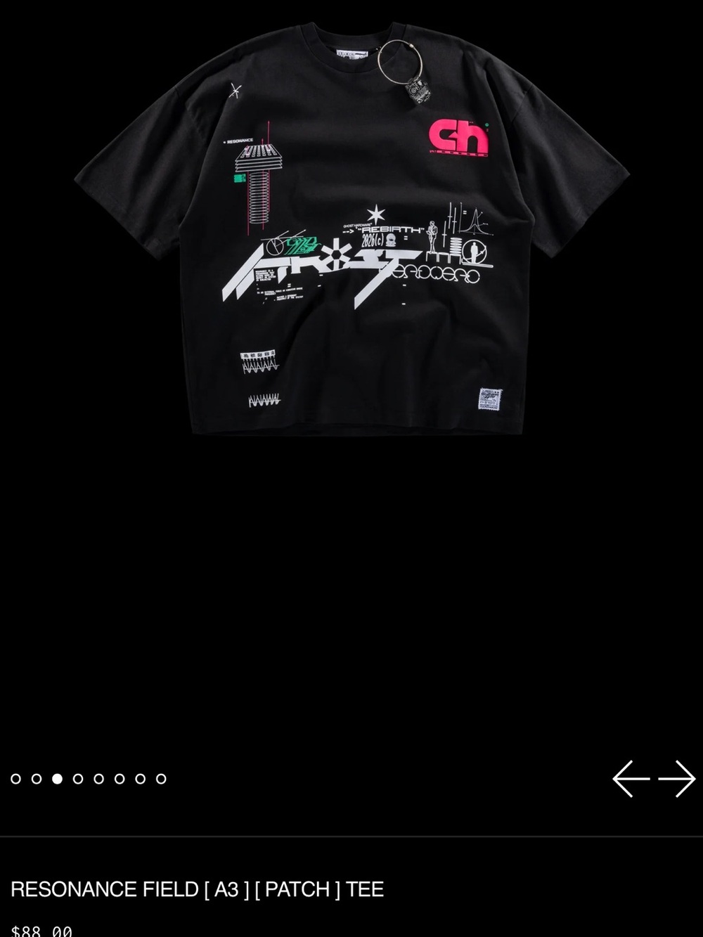 Resonance Field A3 Patch Graphic Tee - Black
